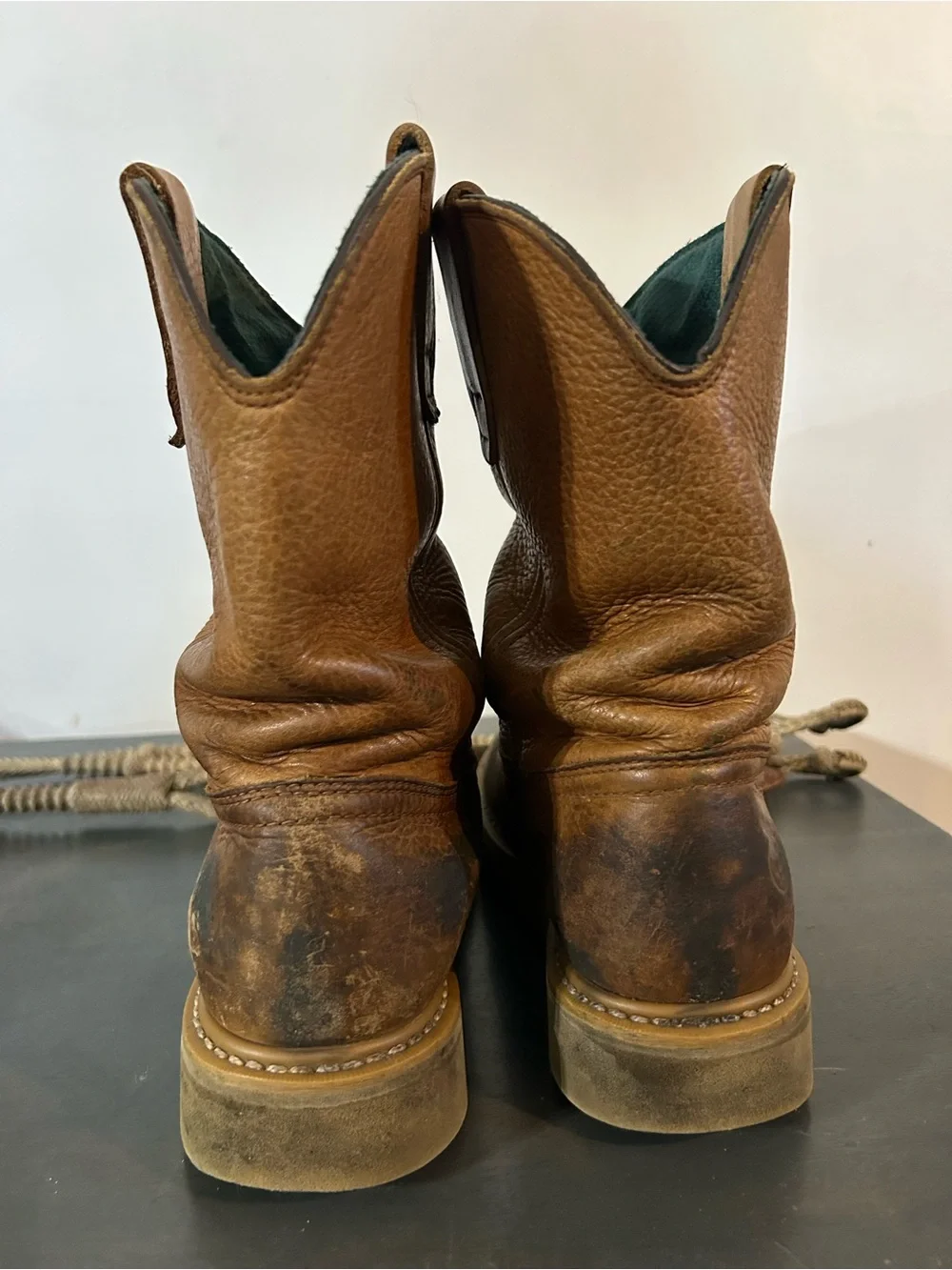 Georgia Wellington leather work boots 7.5